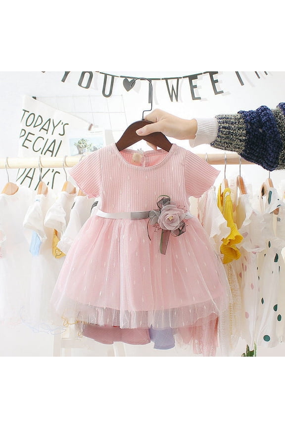 Kids Baby Girls Party Princess Tutu Dress Pageant Birthday Dresses Easter Day