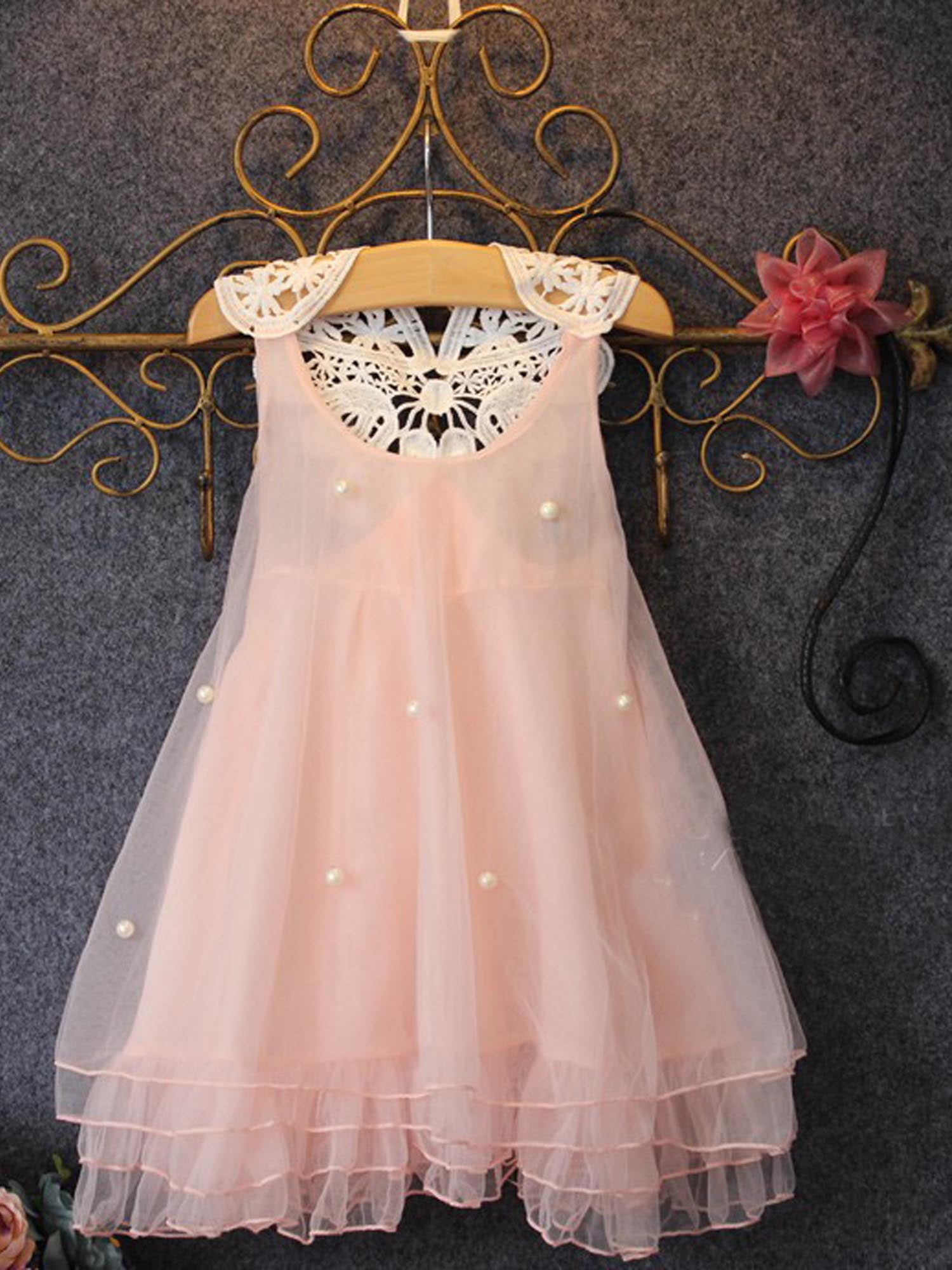 A line clearance princess chiffon dress