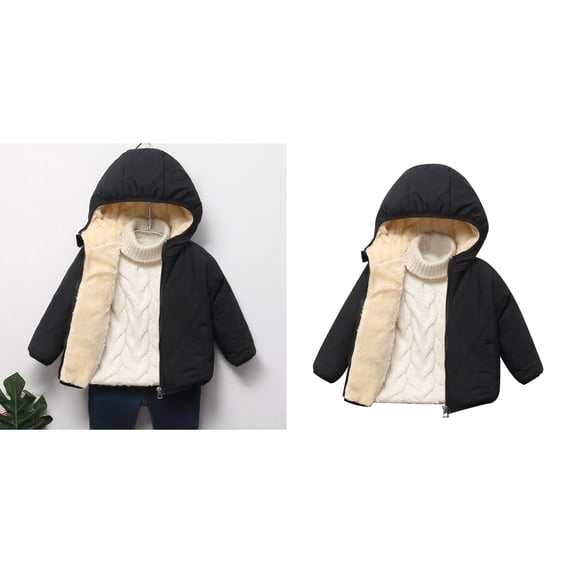 Kids Baby Girls Winter Coat,Kids Puffer Coat Hooded Jacket Thicken Windproof Zipper Warm Outwear for Baby Girls Baby Girl Jacket Baby Girl Winter Clothes