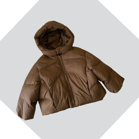 Kids Baby Girls Winter Coat,Kids Puffer Coat with Hoods Zipper Up Down Coats for Baby Girls Winter Warm Outwear Jacket Coat Baby Clothes