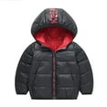 thumbnail image 1 of Kids Baby Puffer Jacket Winter Hooded Coat Boy Girls Zip Thick Jacket Lightweight Outerwear 1-8T, 1 of 1