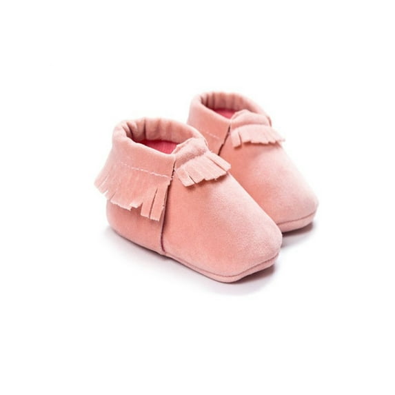 Kids Baby Shoes PU Suede Leather Newborn Boys Girls Soft Shoes Fringe Soft Soled Non-slip Footwear Crib First Walkers
