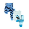 thumbnail image 1 of Kids Baby Toddler Boy Pajamas Pjs Clothes Sleepwear Super Soft Snug Fit - 2 Pack Size 12M to 8Y, 1 of 8