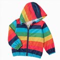 thumbnail image 1 of Kids Baby Toddler Cartoon Spring Fall Outerwear Windbreaker Zipper Hooded Jackets Coat For Girls And Boys,Cartoon Windbreaker 5-6 Years, 1 of 9