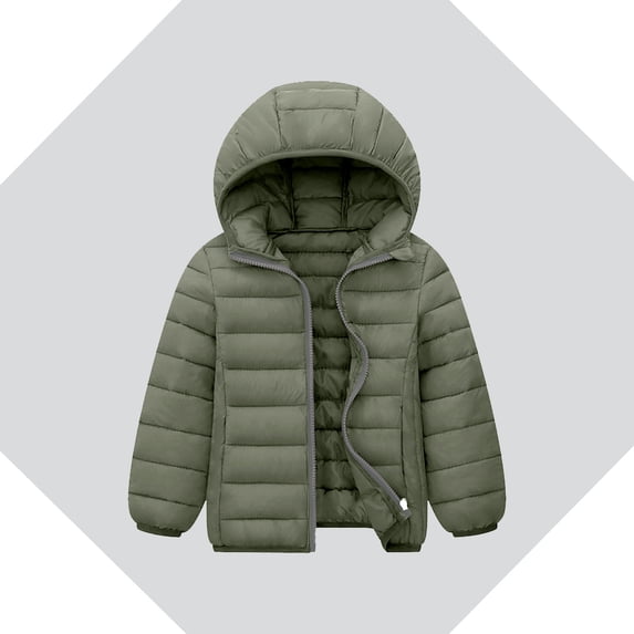 Kids Baby Winter Coat,Baby Girls Puffer Coat Hooded Jacket Zipper Up Down Coats for Kids Baby Boys Kids Puffer Jacket Baby Clothes