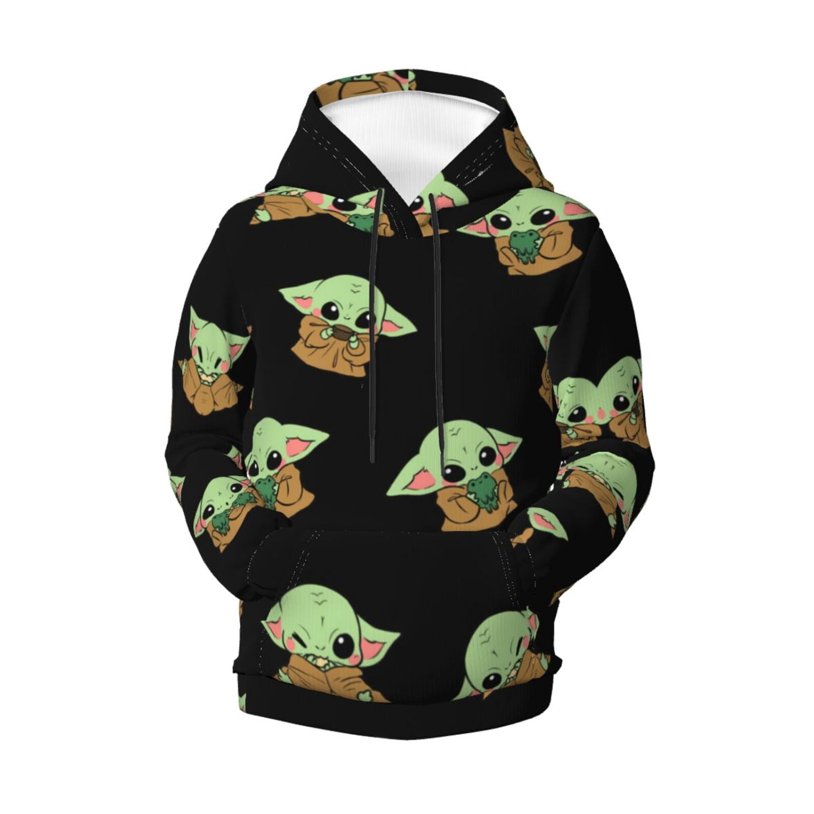 Kids Baby Yoda Hoodie 3d Printed Long Sleeve Pullover Hoodie Novelty Cartoon Anime Game Hooded