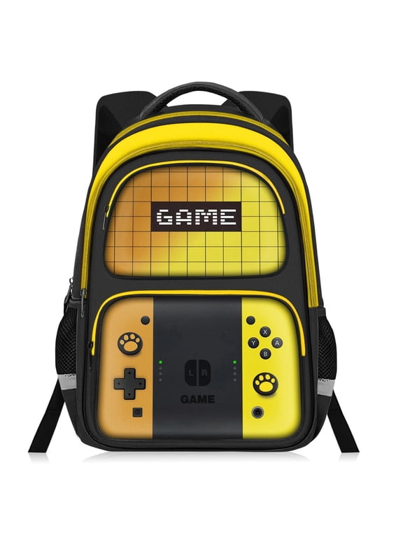 Kids Backpack for Boys,Gamer Boys Backpack for Children Teens Elementary Middle School,Game Bookbag Ages 6-18,School Bookbag Travel Back Pack,17″ Large Capacity