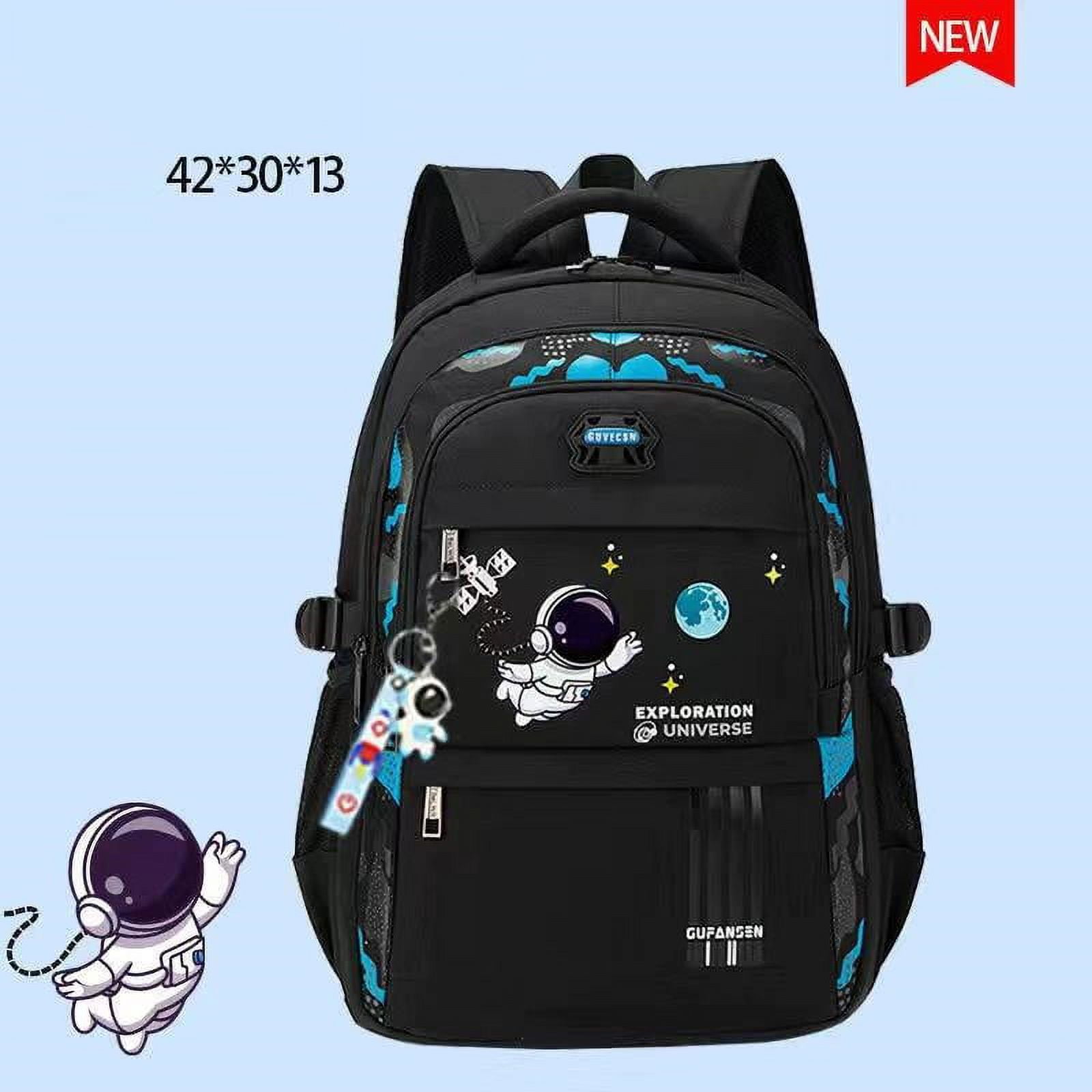  mibasies Kids Backpack for Boys, Kindergarten Backpack School  Bag for Children Age 5-8, Dark Blue