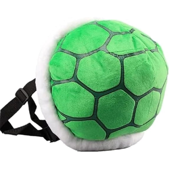 Kids Backpack, Koopa Bowser Backpack Turtle Shell Green Soft Stuffed ...