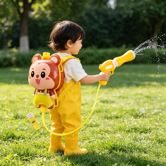 Kids Backpack Water Blaster – Large Capacity Pull-Pressure Soaker, Adjustable Straps, Safe Summer Splash Toy, Trending Outdoor Pool Party Gear