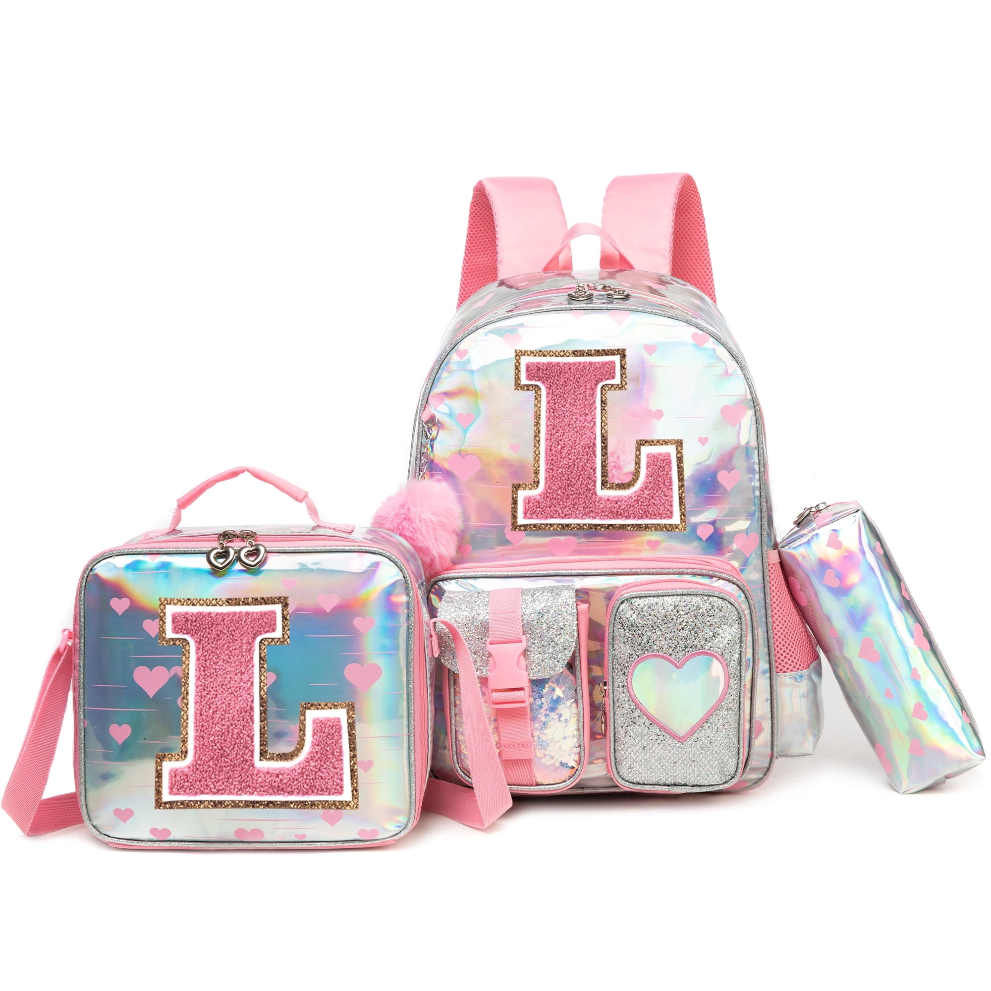 Kids Backpack for School Cute Backpacks for Girls with Lunch Box Pencil ...