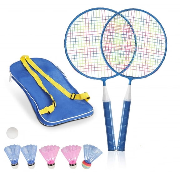Kids Badminton Set of 2 Rackets with Birdies Carrying Bag for Boys Girls,Ultralight Children's Badminton Racquets for Starter Players Toddler Indoor Backyard Sporting
