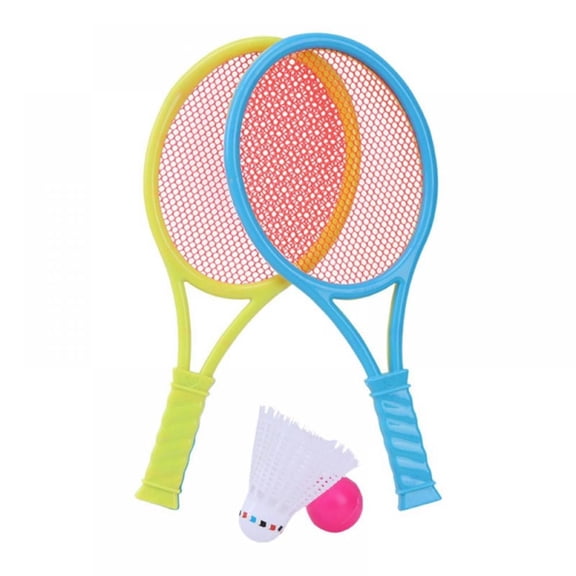 Kids Badminton and Tennis Racket Set with Birdie & Ball for Outdoor Beach Games