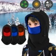 thumbnail image 1 of Kids Balaclava Face Mask, AYAMAYA Winter Windproof Hat Ski Mask for Cold Weather, Full Face Cover Warm Fleece Ski Mask Neck Warmer for Skiing Cycling, 1 of 7