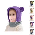 thumbnail image 1 of Kids Balaclava Hat with Face Mask Polar Soft Warm Cold Weather Hat for Boys Girls 4-12 Years Skiing Cycling Camping and Winter Play Kids Cold Weather Gear, 1 of 6