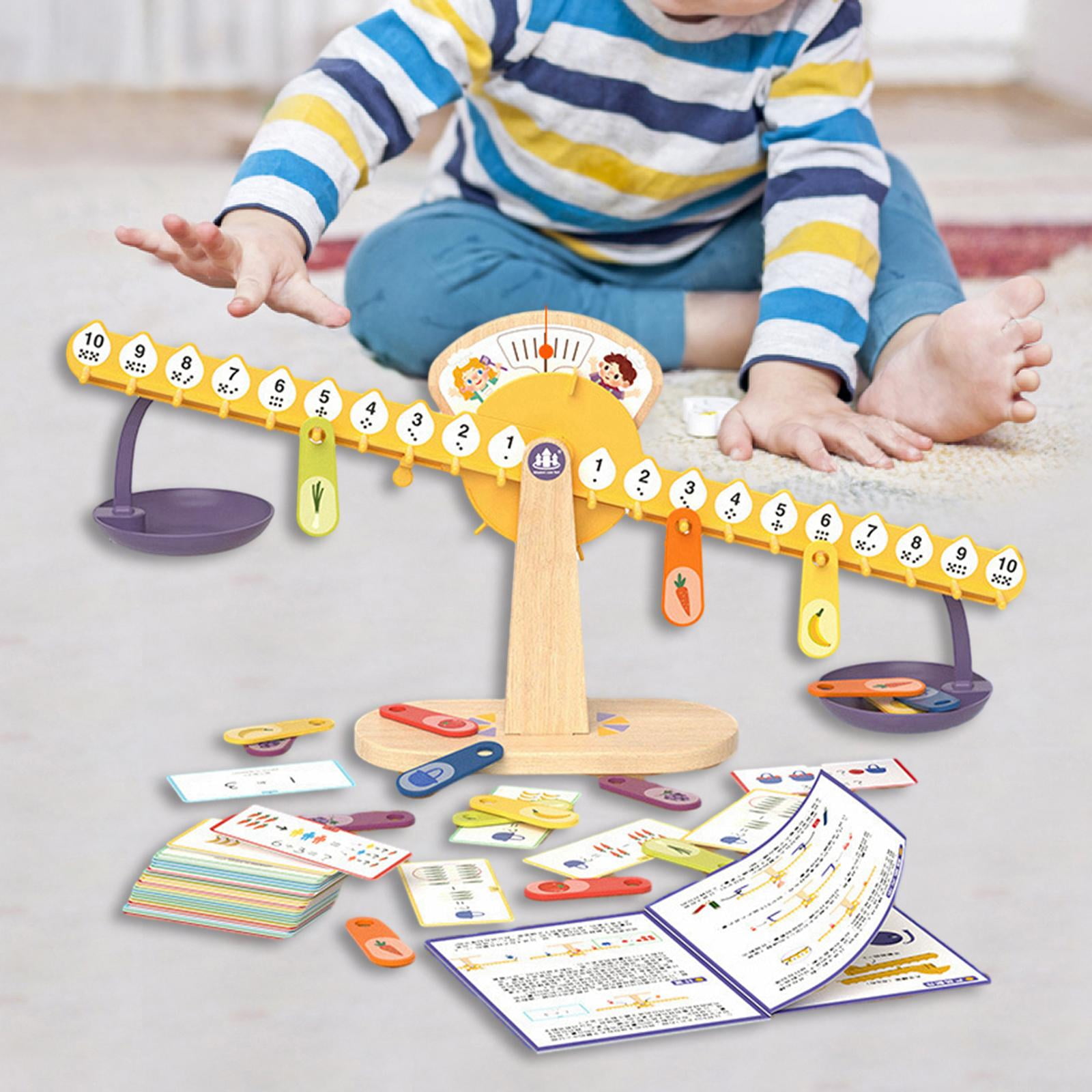 Kids Balance Scale for Early Math and Number Concepts Educational Board