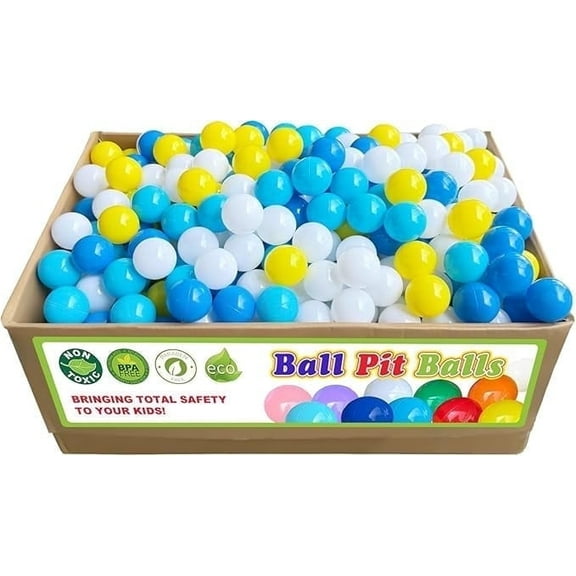 500 Pcs Toddler Ball Pit - 2.2 inch Non-Toxic & BPA-Free, Sensory Play Toys, Durable PE Plastic, Colorful Learning Tools for Indoor Outdoor Play, Motor Skills Development