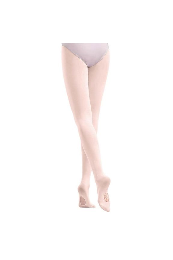Kids Ballet Cutout Dance Tights – Stretch Breathable Athletic Socks With Footed Design, Soft Practice Stockings for Dance Class Training Performance Ages 4-16