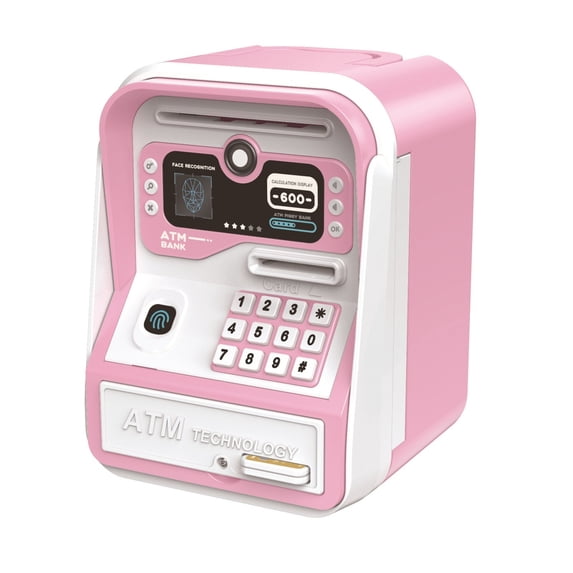 Kids' Bank Real ATM Bank With Debit Card Deposit Machine Sorter Calculator Electronic Cool For Teenage Girls