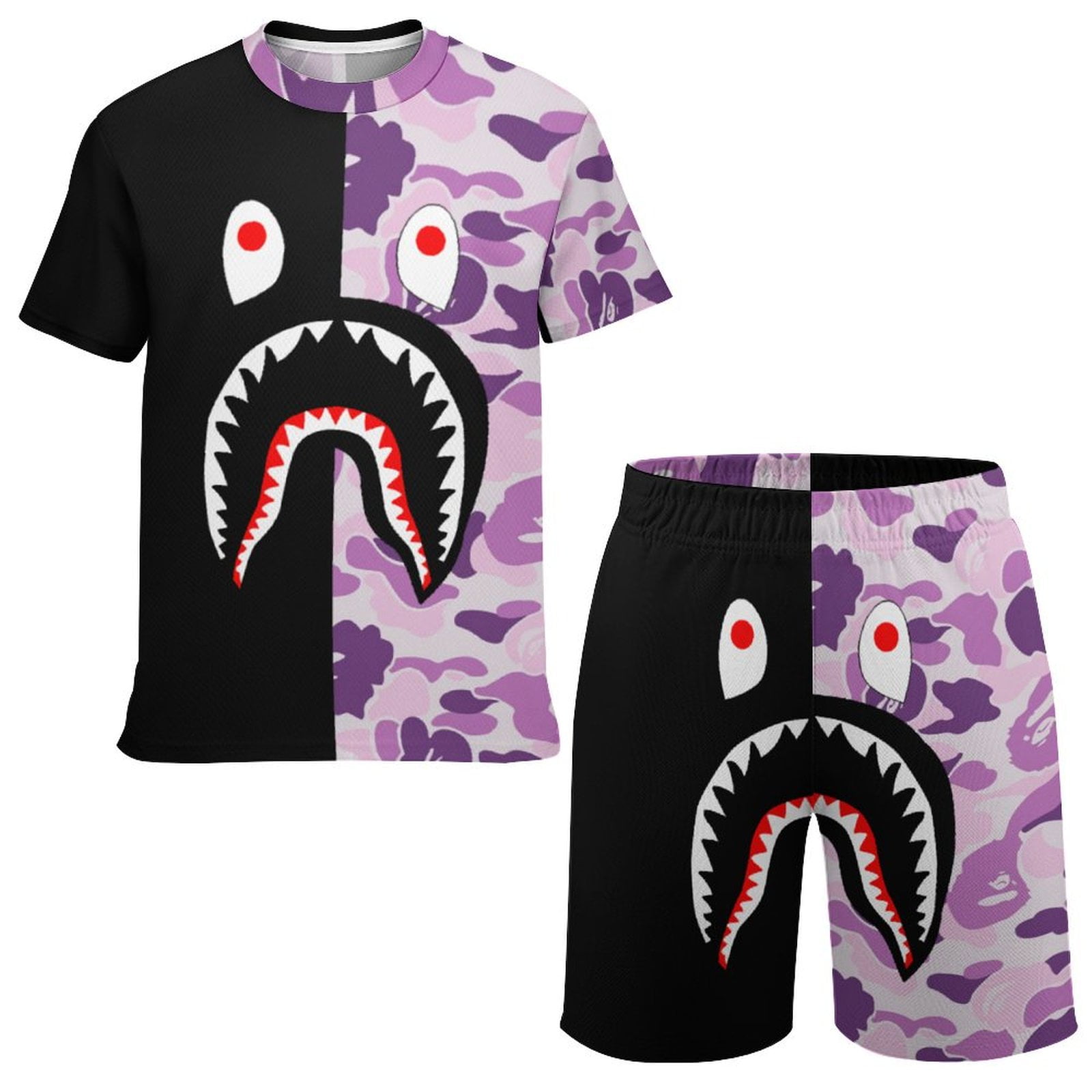 BAPE Camo Shark Teeth good Shorts