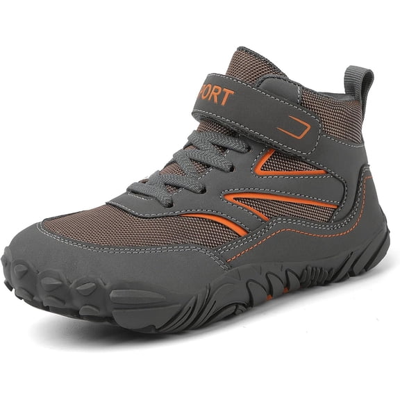 Kids Barefoot Shoes Girls Boys High Top Wide Toe Box Zero Drop Minimalist Sneakers Lightweight Breathable Walking Shoes