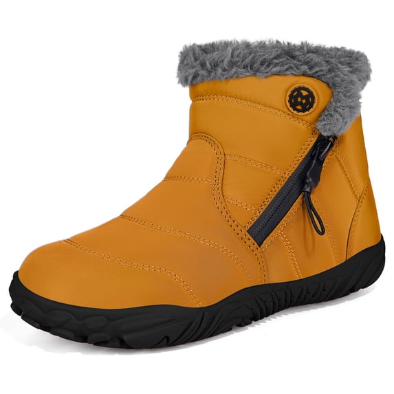 Kids Barefoot Snow Boots Wide Width Ankle Booties for Girls Boys
