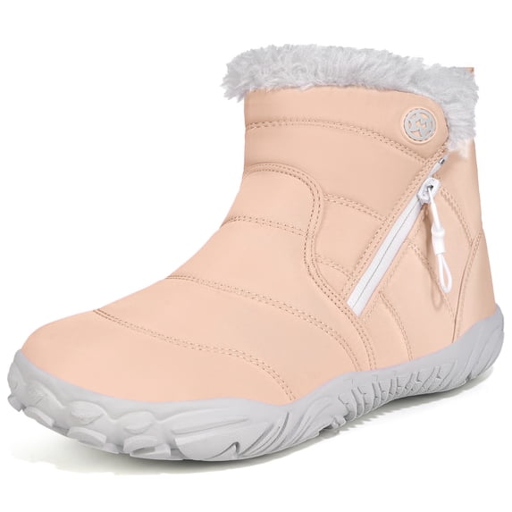Kids Barefoot Snow Boots Wide Width Ankle Booties for Girls Boys