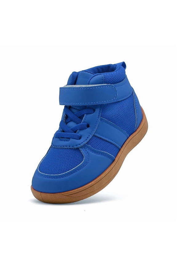 Kids Barefoot Wide Toe Shoes for Girls Boys High Top Wrestling Boxing Shoes Toddler Comfy Hiking Boots Zero Drop Minimalist Sneakers