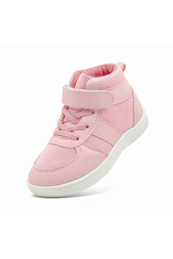 Kids Barefoot Wide Toe Shoes for Girls Boys High Top Wrestling Boxing Shoes Toddler Comfy Hiking Boots Zero Drop Minimalist Sneakers