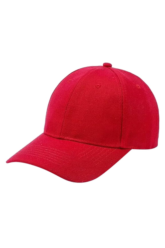 Kids Baseball Cap Adjustable Hook and Loop Closure Hat for Boys Girls Lightweight Breathable Solid Color Sun Hat for Ages 2-9