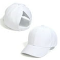 thumbnail image 1 of Kids Baseball Cap Adjustable Unisex Sun Hat for Toddler Girls Boys Outdoor Summer Beach Visor Ponytail Daily Casual Wear, 1 of 9