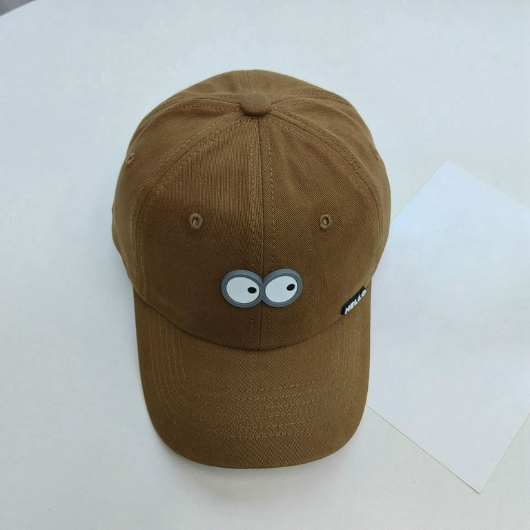 Kids Baseball Cap Cute Cartoon Big Eye Adjustable Trucker Hats Sun