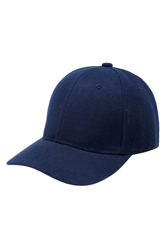 Kids Baseball Cap Hat - Soft Lightweight Adjustable Hook & Loop Closure, Plain Color with Ventilation Eyelets for Boys/Girls (2-9 Years)