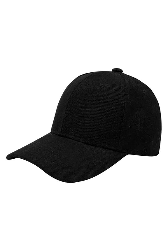 Kids Baseball Cap Hat - Soft Lightweight Adjustable Hook & Loop Closure, Plain Color with Ventilation Eyelets for Boys/Girls (2-9 Years)