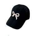 thumbnail image 1 of Kids Baseball Cap Little Girls Ponytail Hat Toddler Baseball Cap Kids Quick Dry Summer Sports Hats Age 3-7 Lightweight Outdoor Sports(Color:Black), 1 of 3