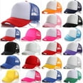 thumbnail image 1 of Kids Baseball Cap Mesh Breathable Trucker Hat Summer Adjustable Polyester Headgear, 1 of 2
