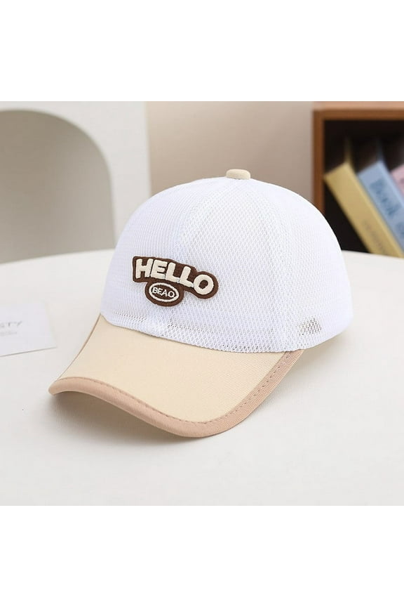 Kids Baseball Cap Summer Mesh Sun Hat for Boys Girls Outdoor Sports Casual Playground Sun Adjustable Snapback Toddler Toboggan Boy Lime Hat Flippy Hats for Kids Kids Adjustable Hats Kid