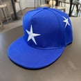 thumbnail image 1 of Kids' Baseball Cap with Star Embroidery, Hip Hop Style Dome Hat for Boys and Girls Ages 3-8, Adjustable for Dance, Streetwear, and Daily Wear-Blue, 1 of 4