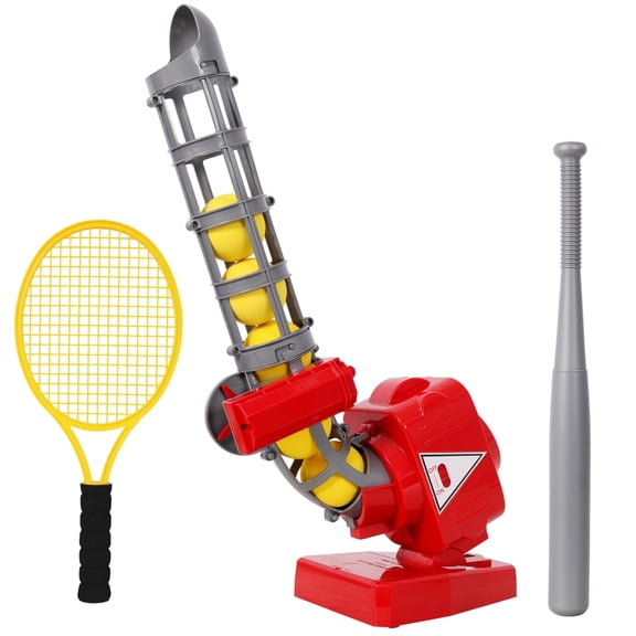 Kids Baseball Pitching Machine, Automatic Pitch Launcher with 5 Practice Balls