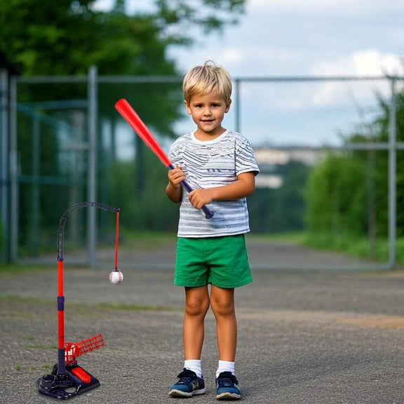 Kids Baseball Pitching Machine Batting Machine Entertainment Games Birthday Retractable Bat Baseball Pitcher Style C