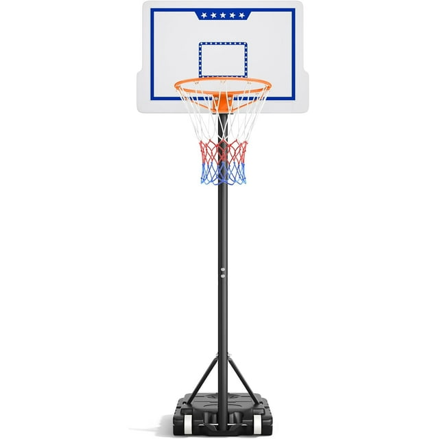 Kids Basketball Hoop, 3.67 FT Height Easy Adjustable, Portable