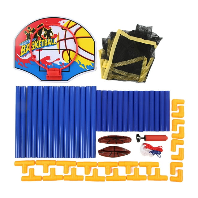 Kids Basketball Hoop Set Removable Adjust Height Improve Fine Motor