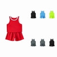 thumbnail image 1 of Kids Basketball Boys Quick Dry Tank Tops and Mesh Shorts Soccer Set Sport Training Uniforms Summer Sports Outfit 3-4 Years, 1 of 4