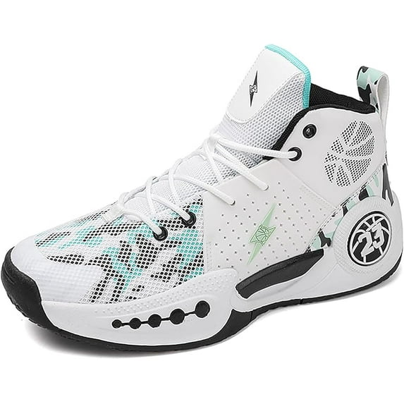 Kids Basketball Shoes Boys Girls High Top Sneakers Comfy Breathable Outdoor Cushioning Athletic Shoes for Training Running