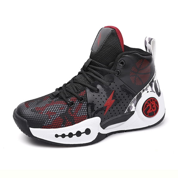 Kids' Basketball Shoes - Lightweight Breathable High Tops for Boys Girls, Non-Slip Outdoor Sports Sneakers (6 Colors)