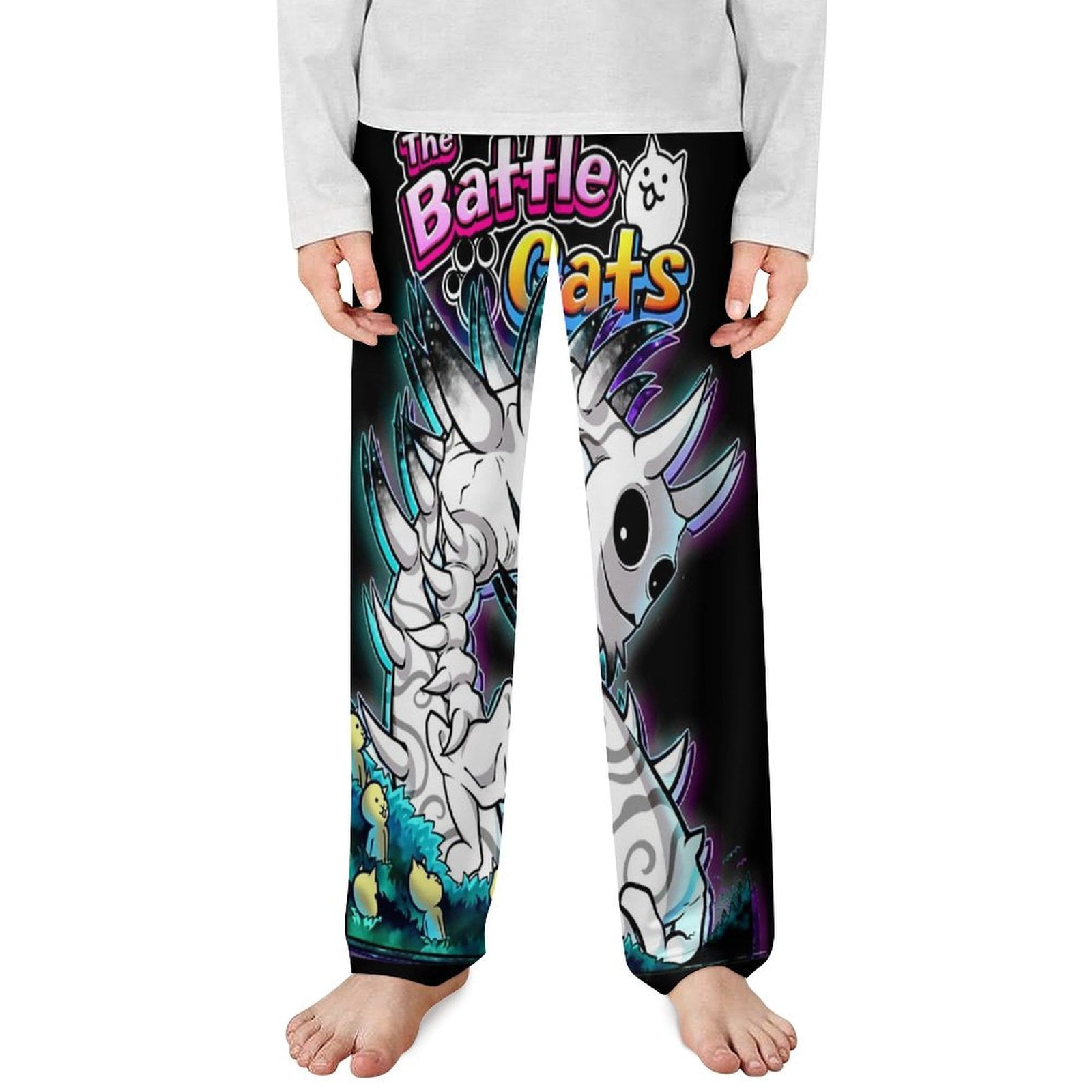 Kids Bat-tle Cats Pajama Pants Cartoon Long Pj Pants Cute Elastic Waist ...