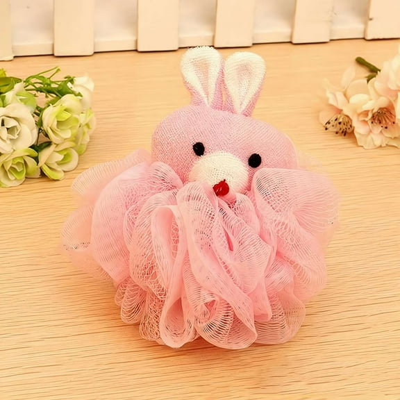 Kids Bath Sponge, Skin Friendly Loofah, Cartoon Body Cleaning Washing Sponges Bath Balls, Comfortable Baby Bath Sponge, Bathroom Ball Shower Supplies for Spa Center