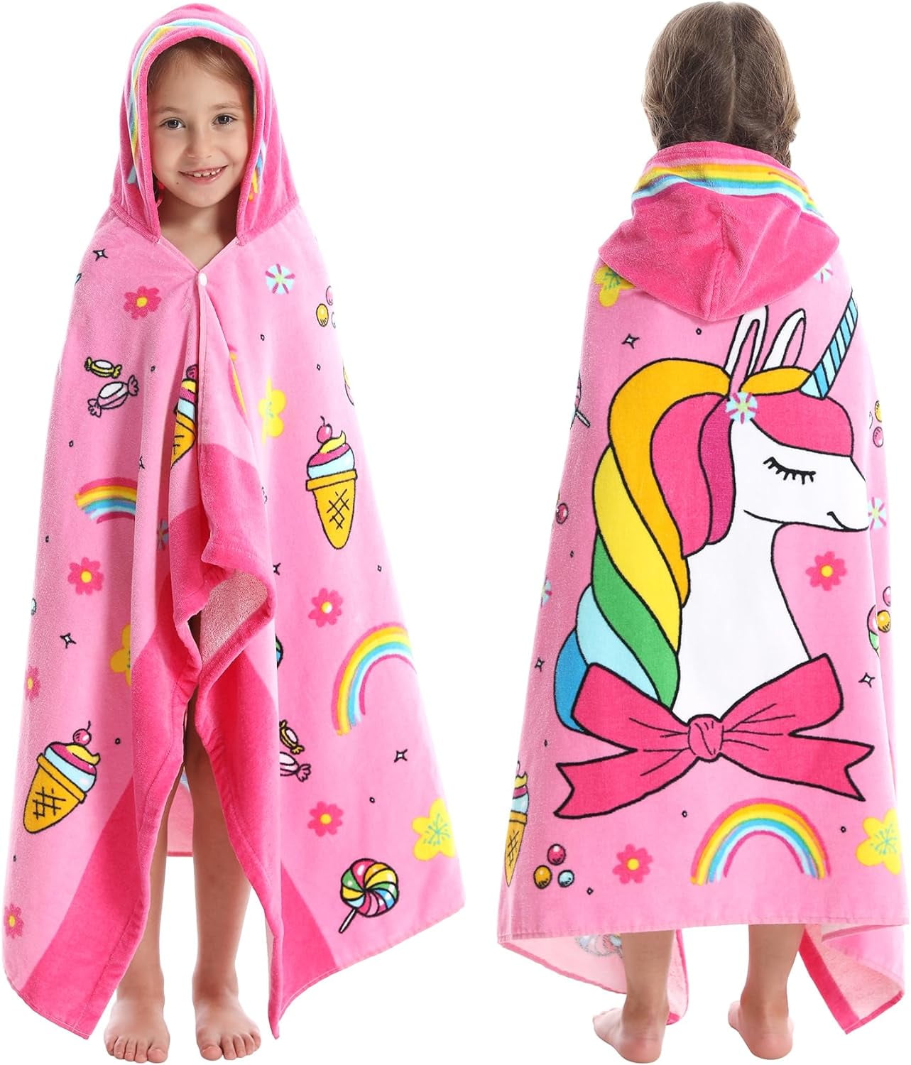 Kids Bath Towels Cartoon Girls Bath Towels 50" x 30" Bath Towels for ...