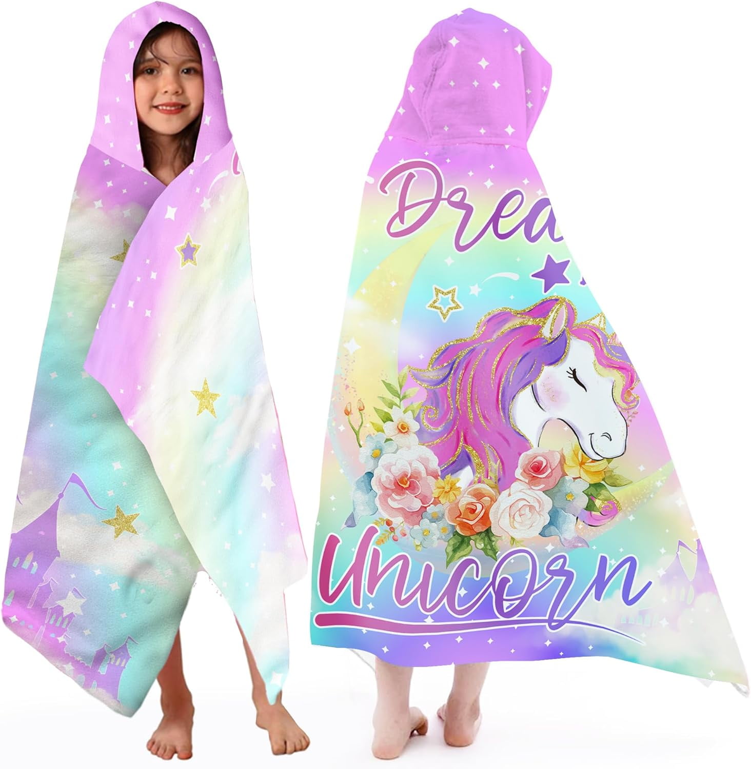 Kids Bath Towels Cartoon Girls Bath Towels 50" x 30" Bath Towels for ...