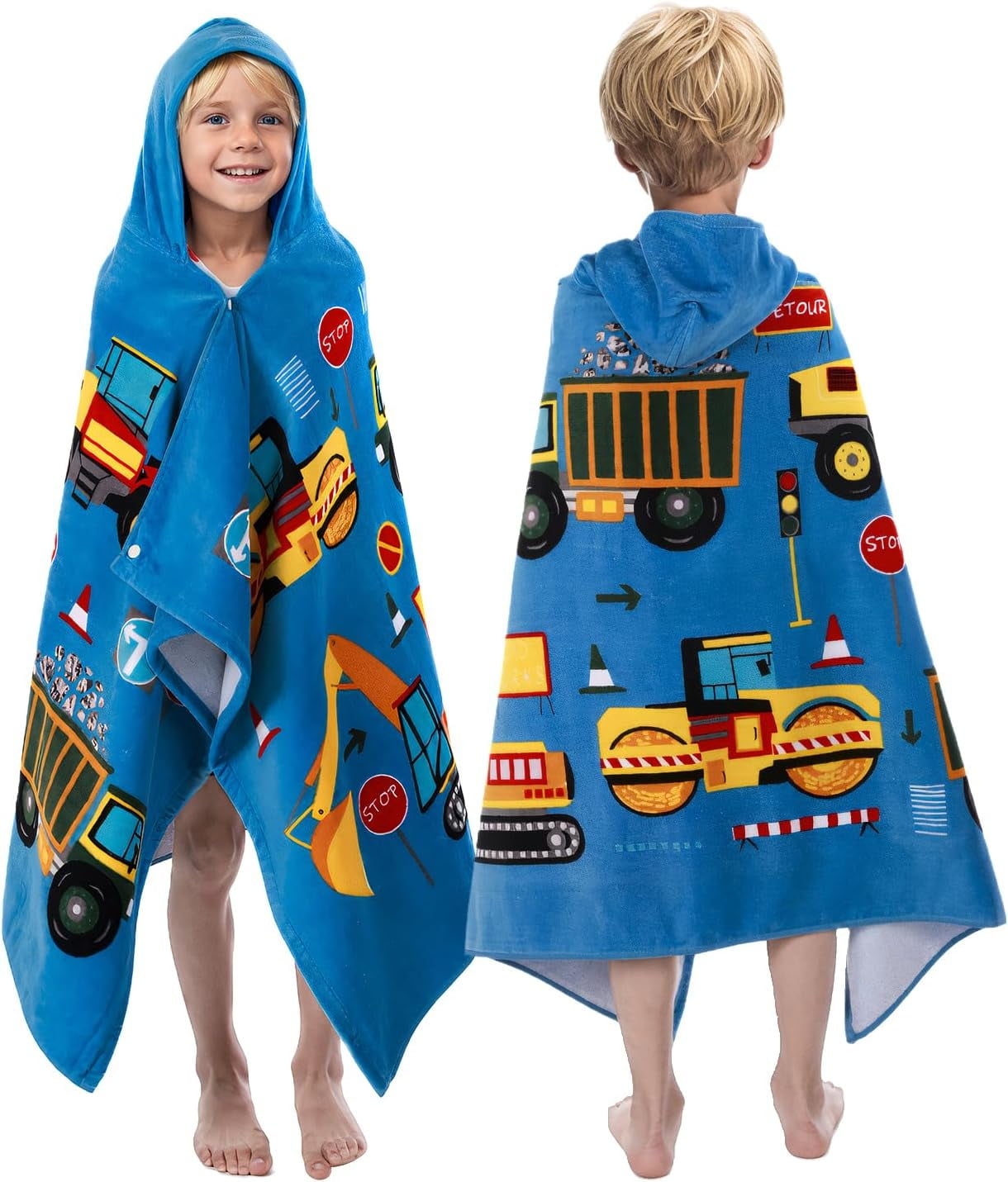 Kids Bath Towels Cartoon Kids Towels Bath 50" x 30" Boy Kids Bath Towels Boy Kids Hooded Bath ...